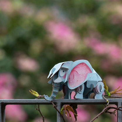 3D Construction Puzzle - African Elephant