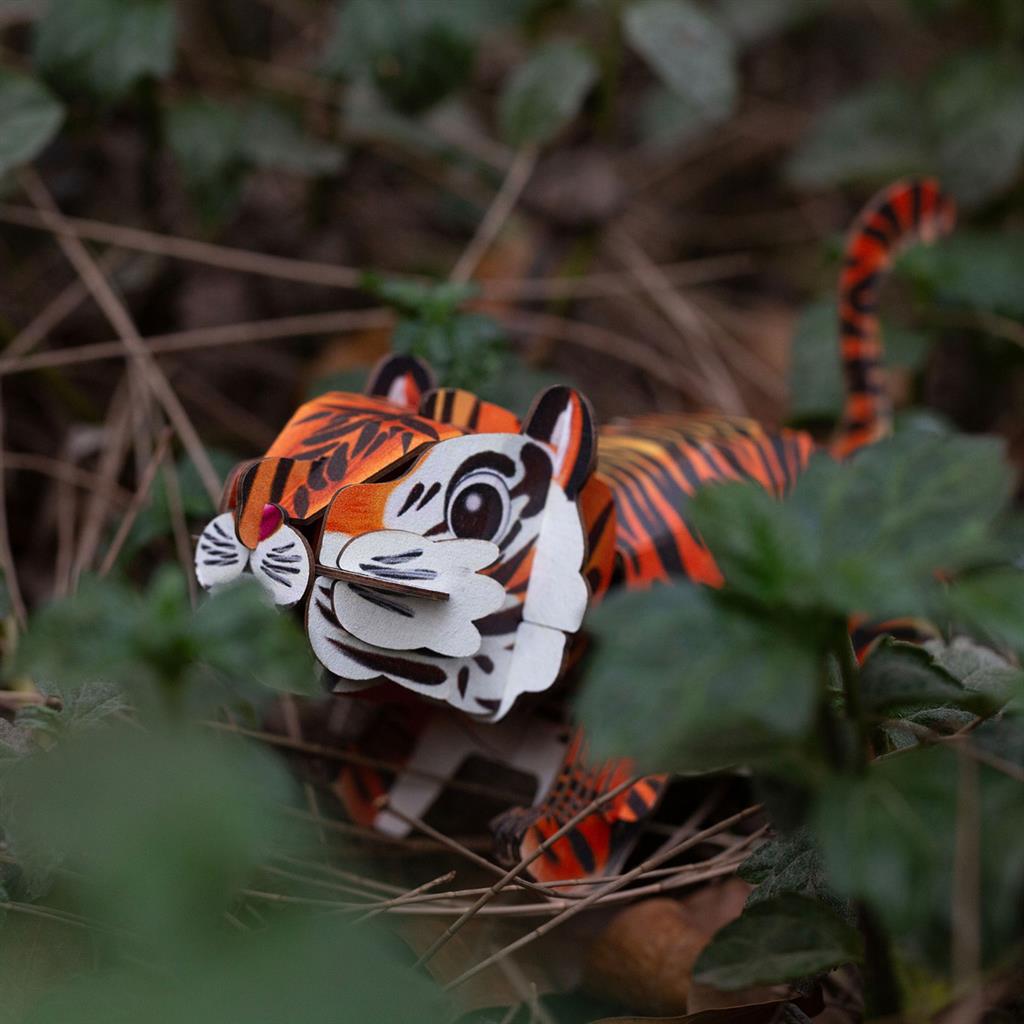 Puzzle 3D Construction - Tigre