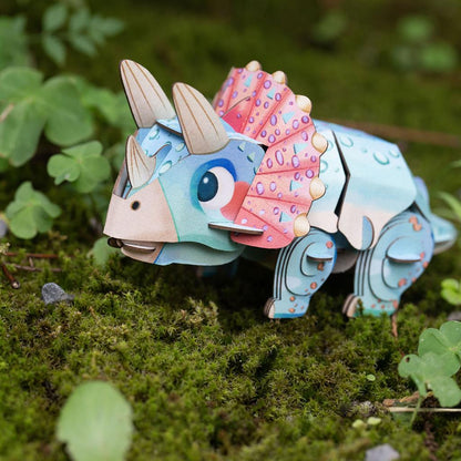 3D Puzzle Construction - Triceratops