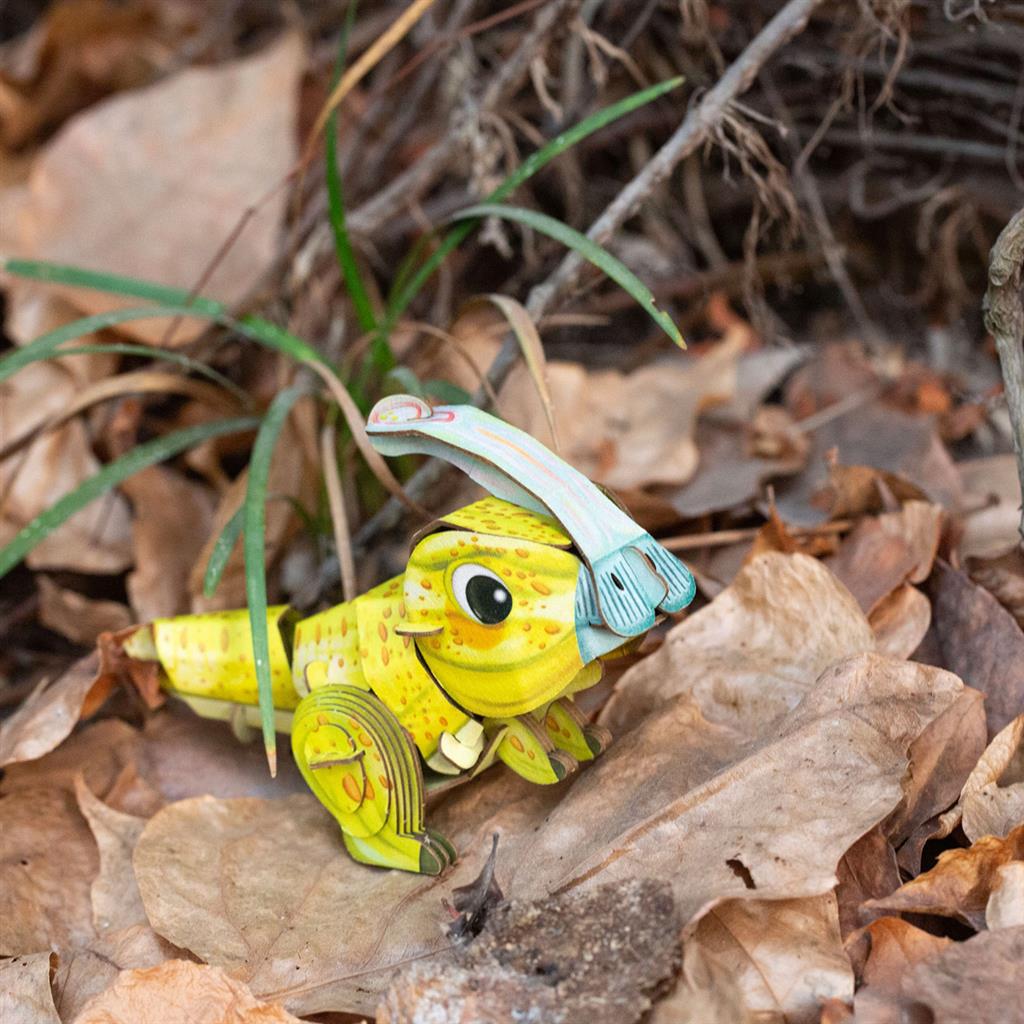 3D Puzzle Construction - Parasaurolophus