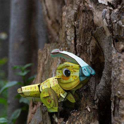 3D Puzzle Construction - Parasaurolophus