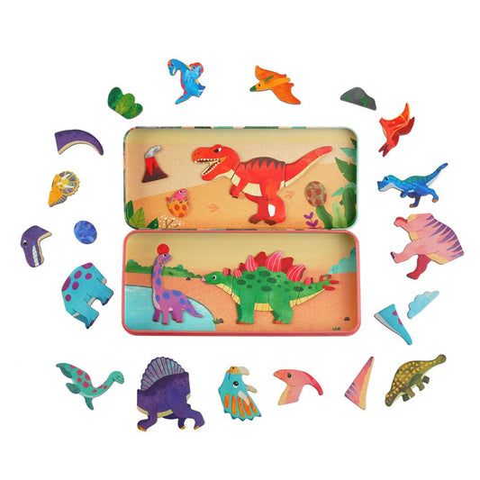 Magnetische Puzzlebox - Dinosaurierland