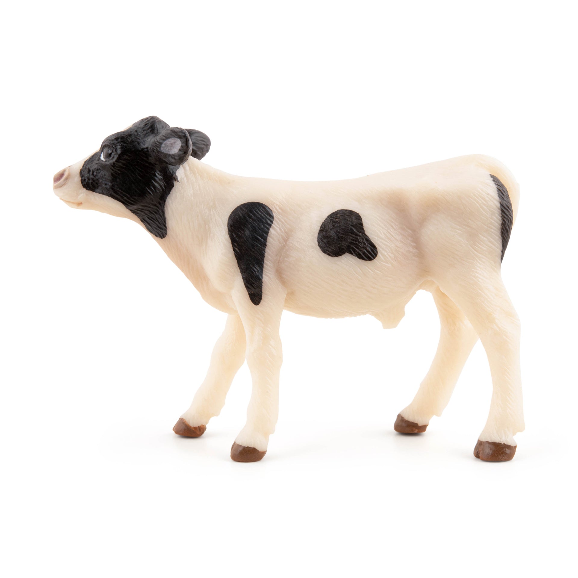 Figurine Veau noir et blanc Papo - animal de la ferme