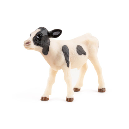 Figurine Veau noir et blanc Papo - animal de la ferme