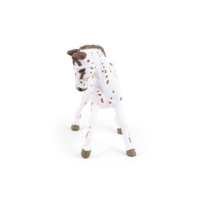 Figurine Poulain appaloosa brun