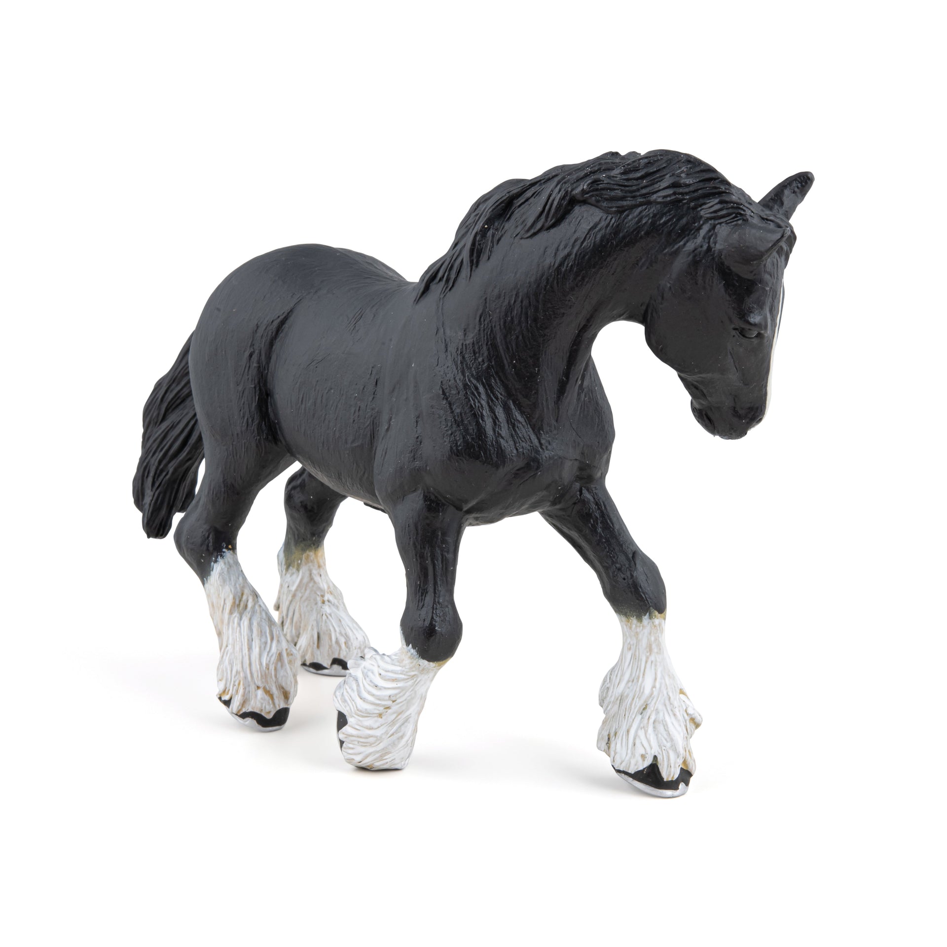Figurine Etalon shire noir Papo - cheval