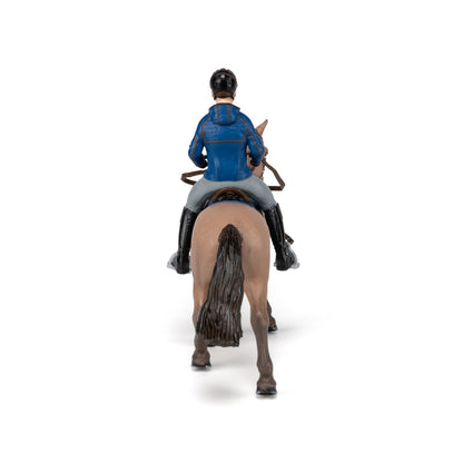 Figurine Cheval de promenade et son cavalier Papo - cheval