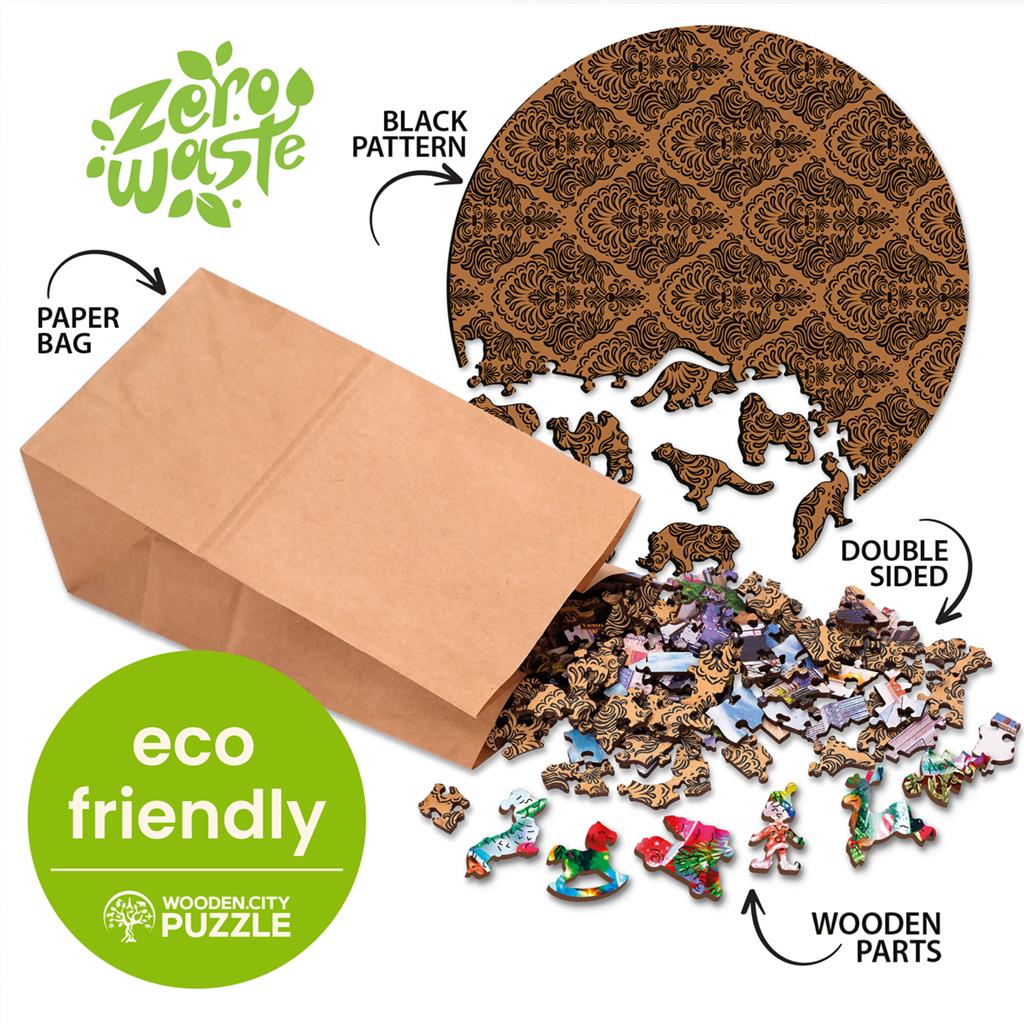 Puzzle - Karte des Tierreichs