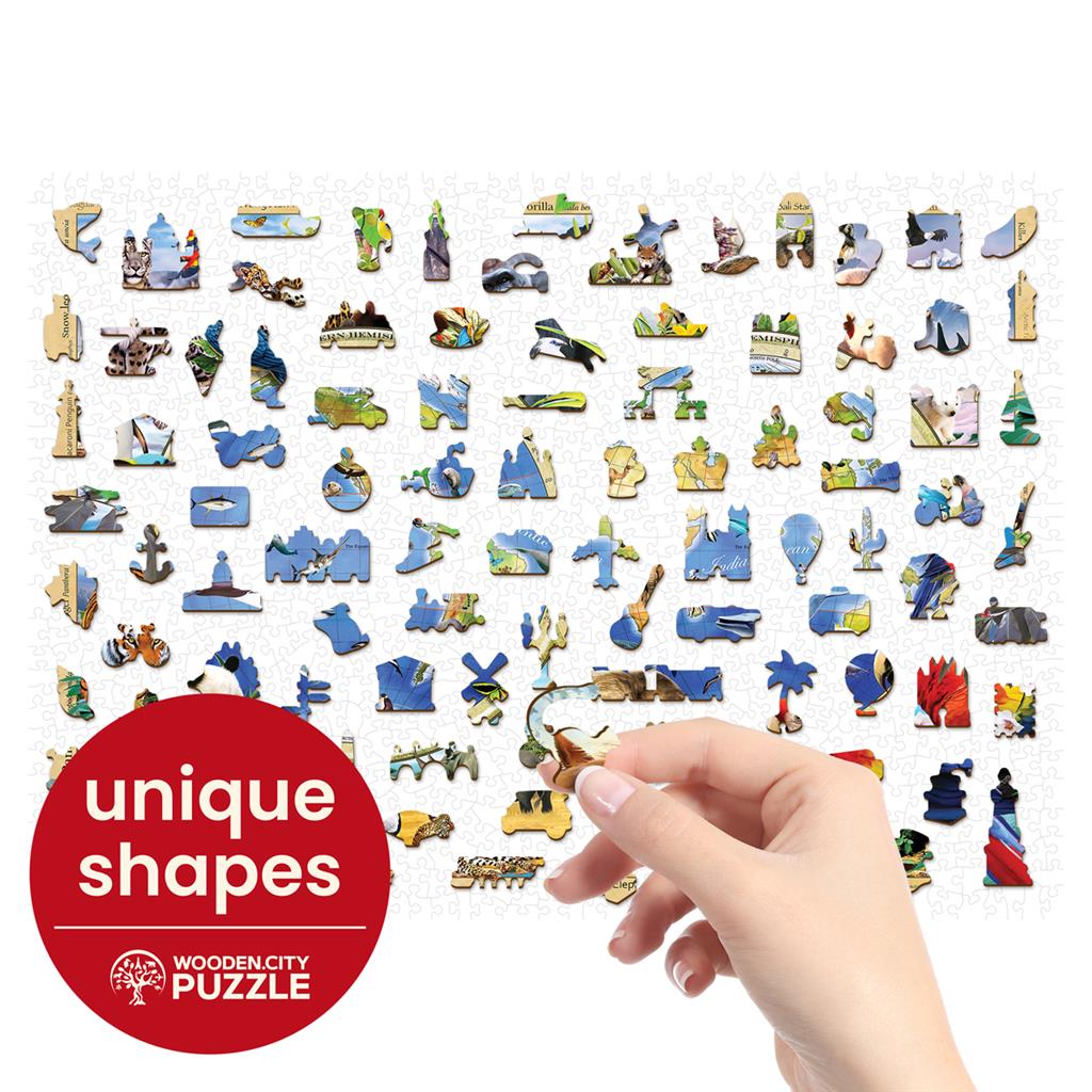 Puzzle - Karte des Tierreichs