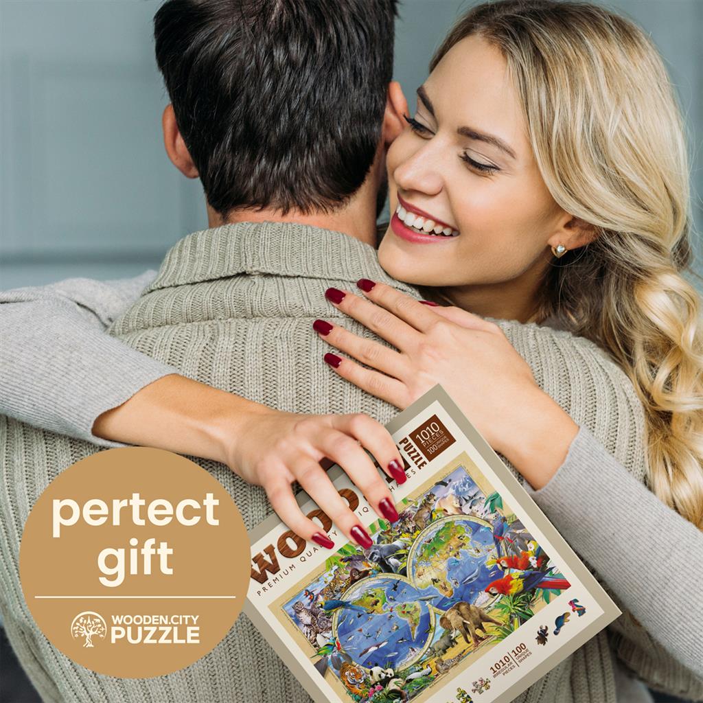 Puzzle - Karte des Tierreichs