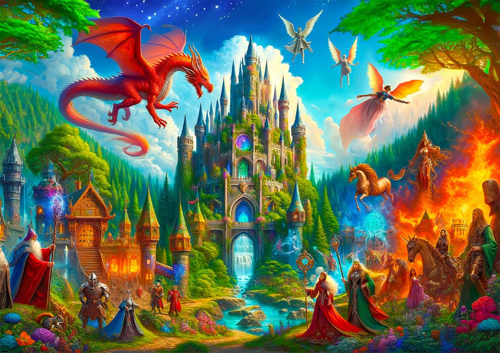 Fantasy-Schloss-Puzzle