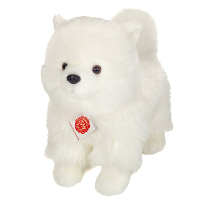 Standing White Spitz Plush