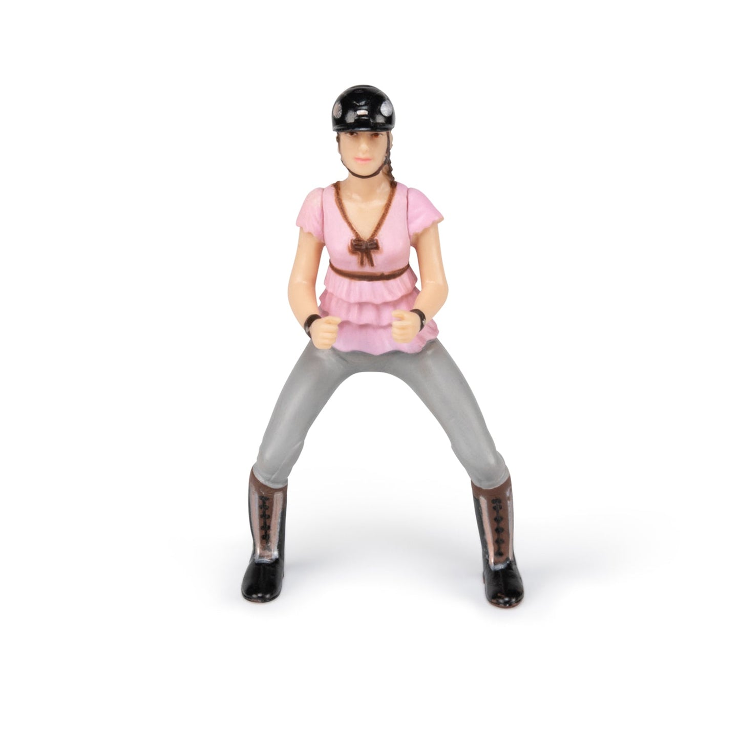 Figurine Cavalière fashion rose