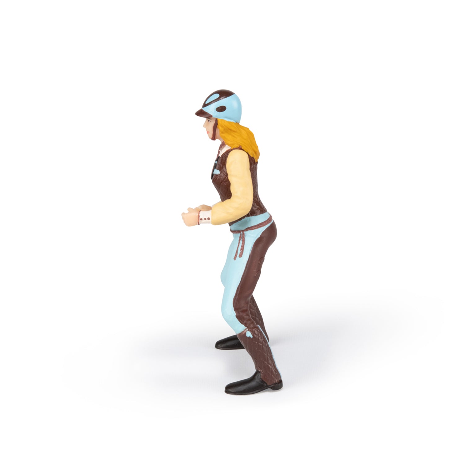 Figurine Cavalière fashion bleue Papo - cheval