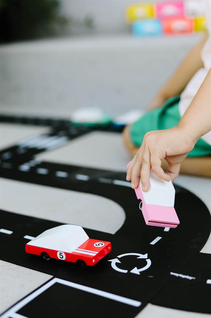 Candycar World Wooden Car - Pink Sedan