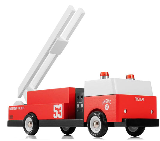 Voiture en Bois Candycar World - Camion de Pompier