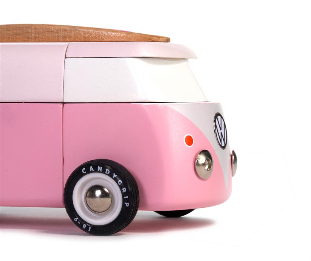 Voiture en Bois Candycar World - Van de Plage Rose