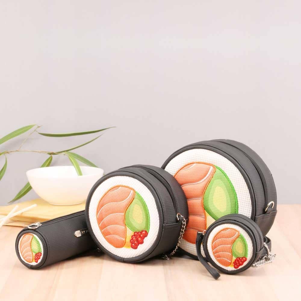 Porte-Monnaie Sushi Oh My Pop! « Maki » – Noir