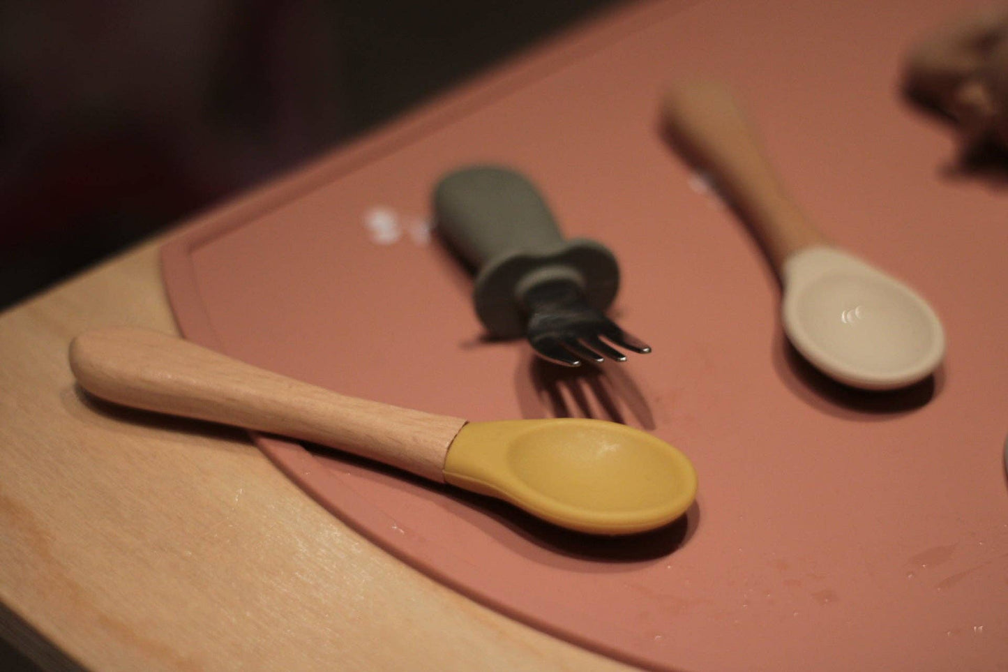 Set de table en silicone Cerises - Pêche