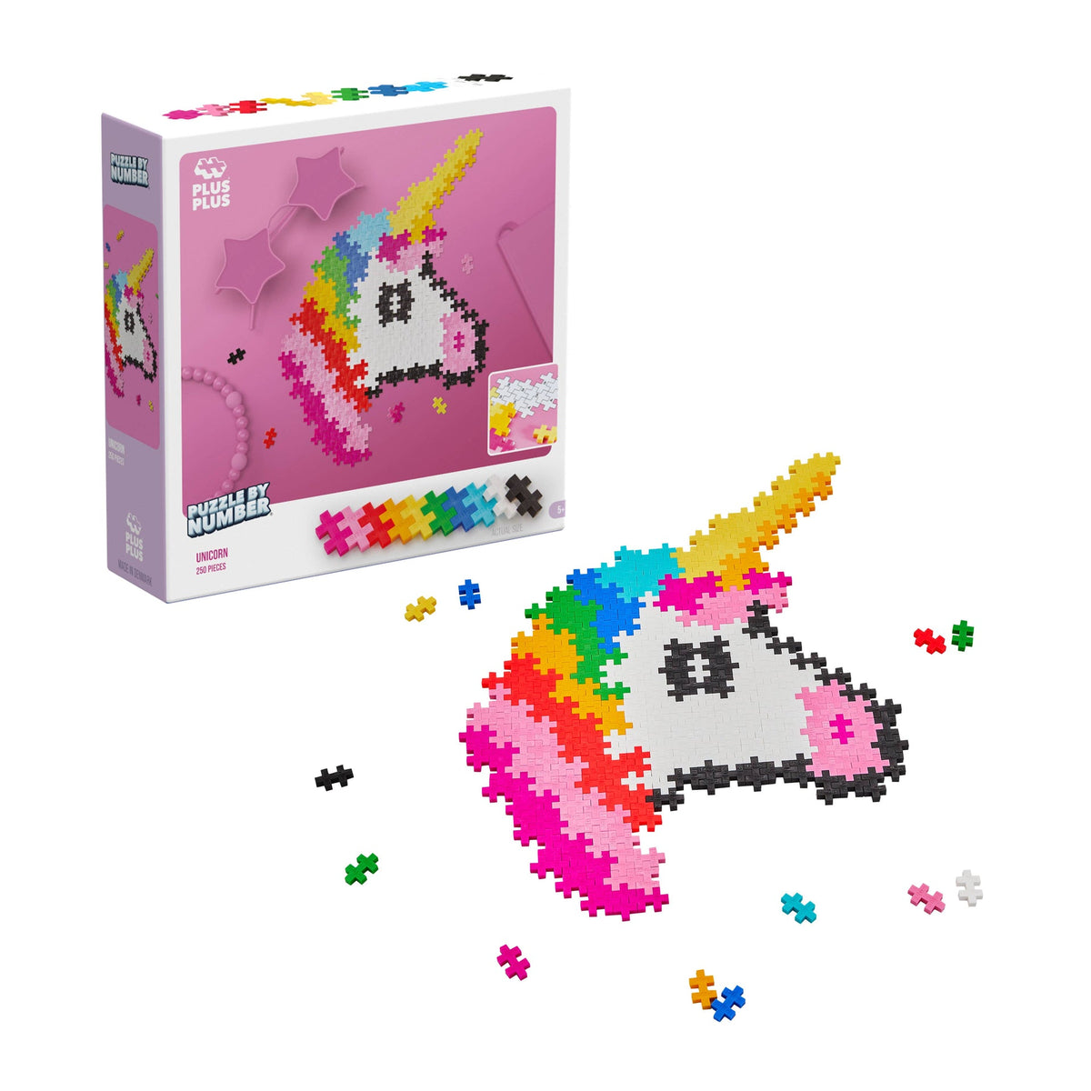 Plus-Plus Puzzle by Number Licorne – 250 pièces – visuel 1 sur 5