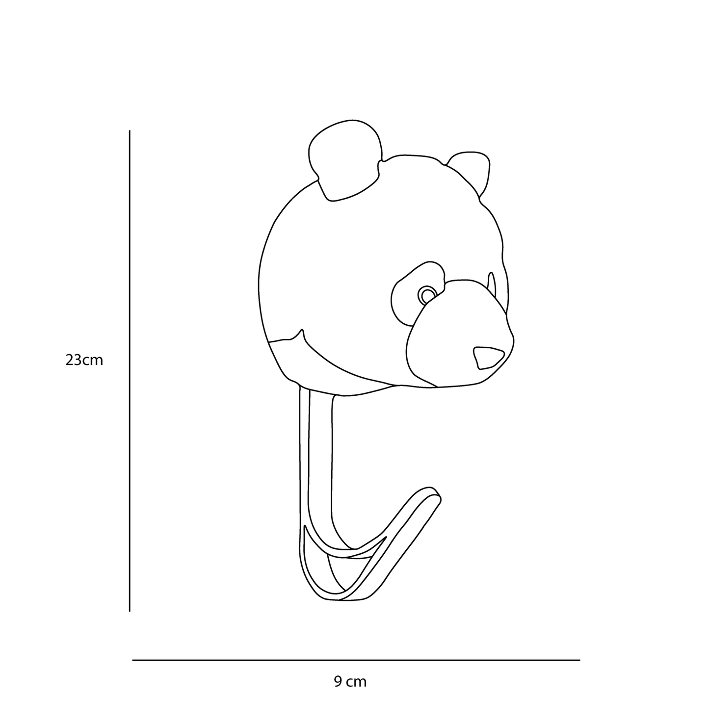 Kleiderhaken Plüsch-Panda