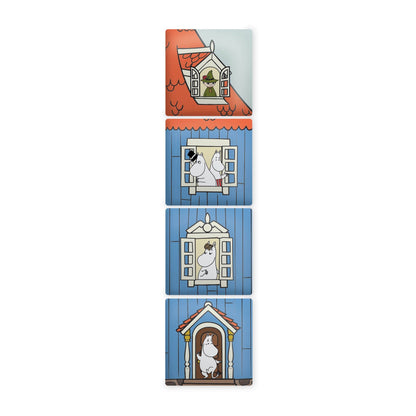 Lot de 4 sous-verres céramique Moomin - maison