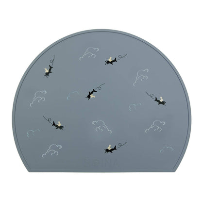 Set de table en silicone Aviateur - Gris perle