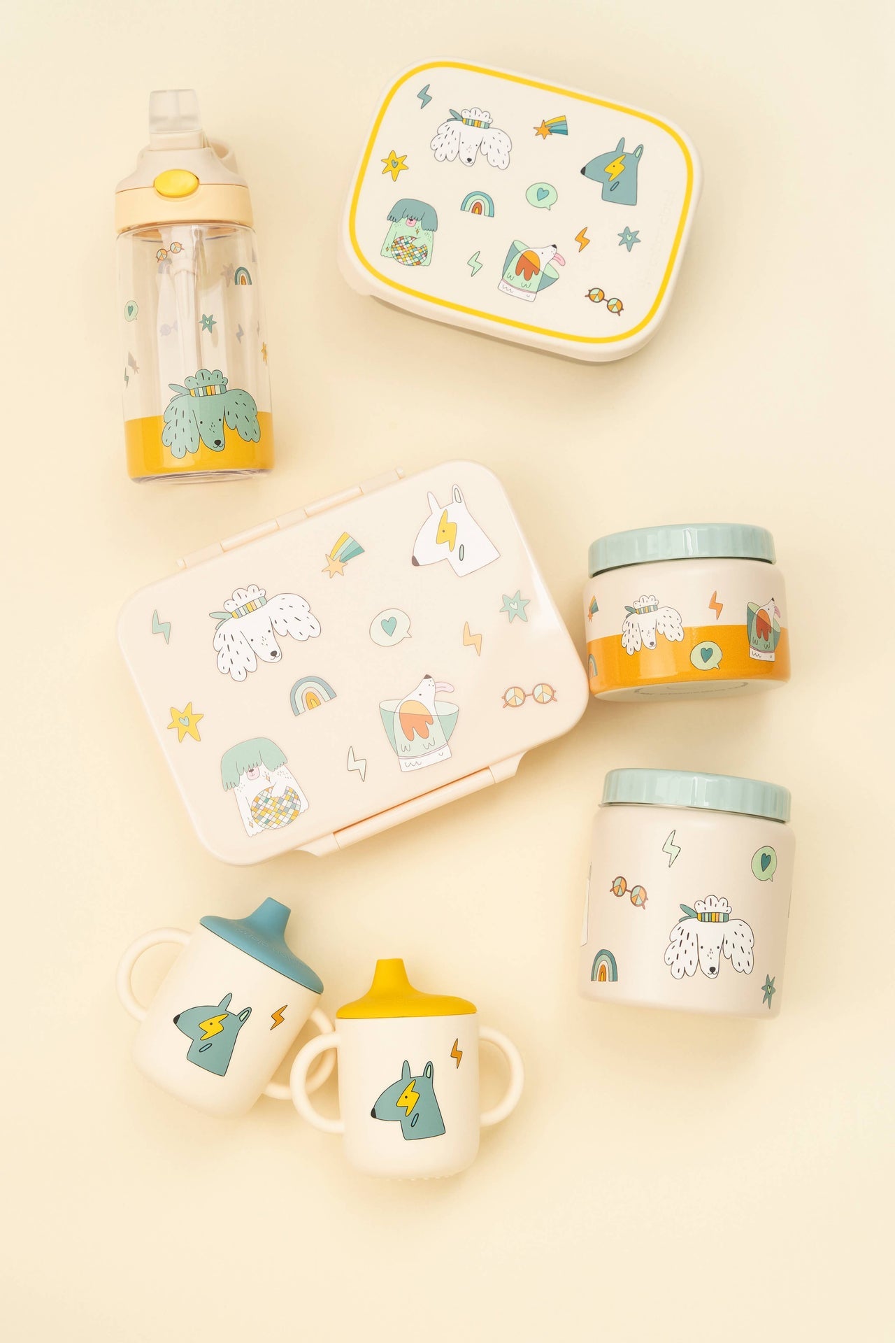 Bouteille Isotherme en Acier Inoxydable pour Enfants Chiens Amusants