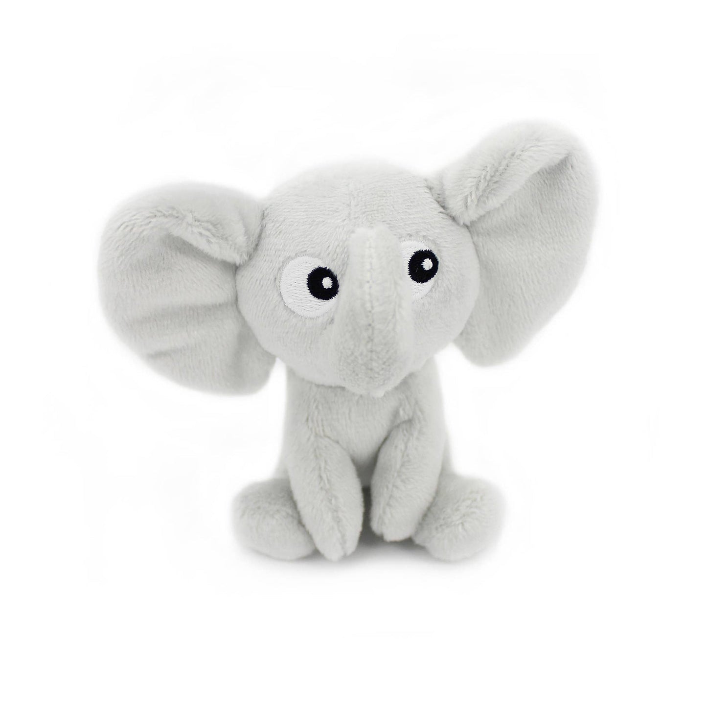 Peluche Ptipotos Maman et Bébé Eléphant - Gris Clair