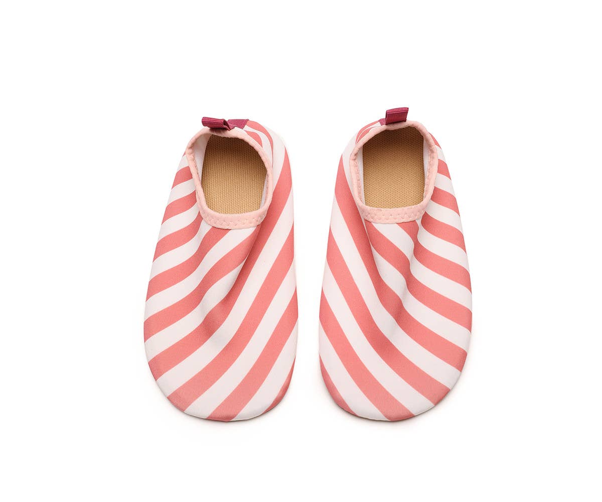 Kids' Aqua Shoes Striped Bloom & Blush