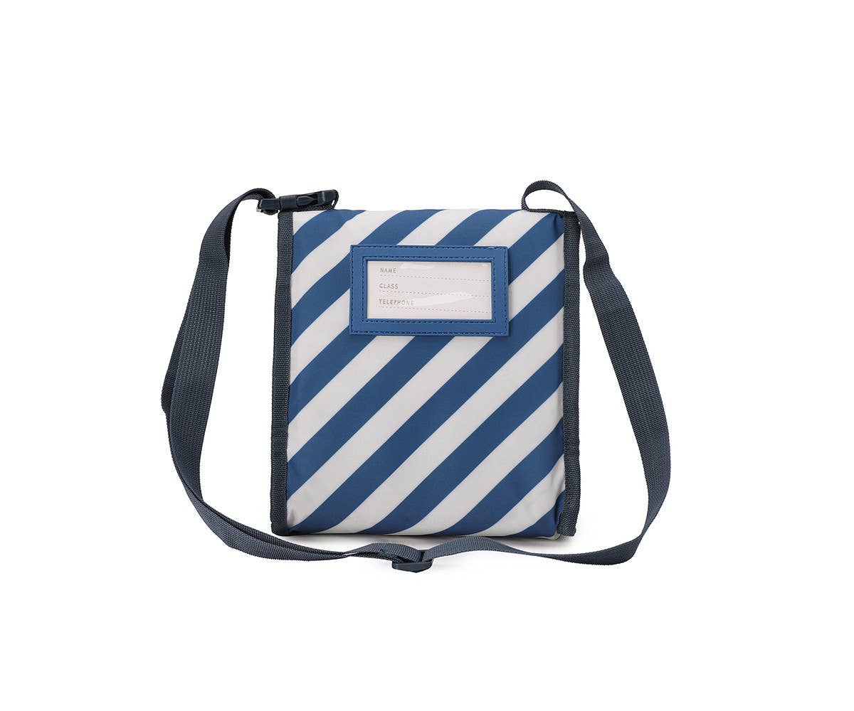 Insulated Lunch Bag Stripes Blues & Beyond