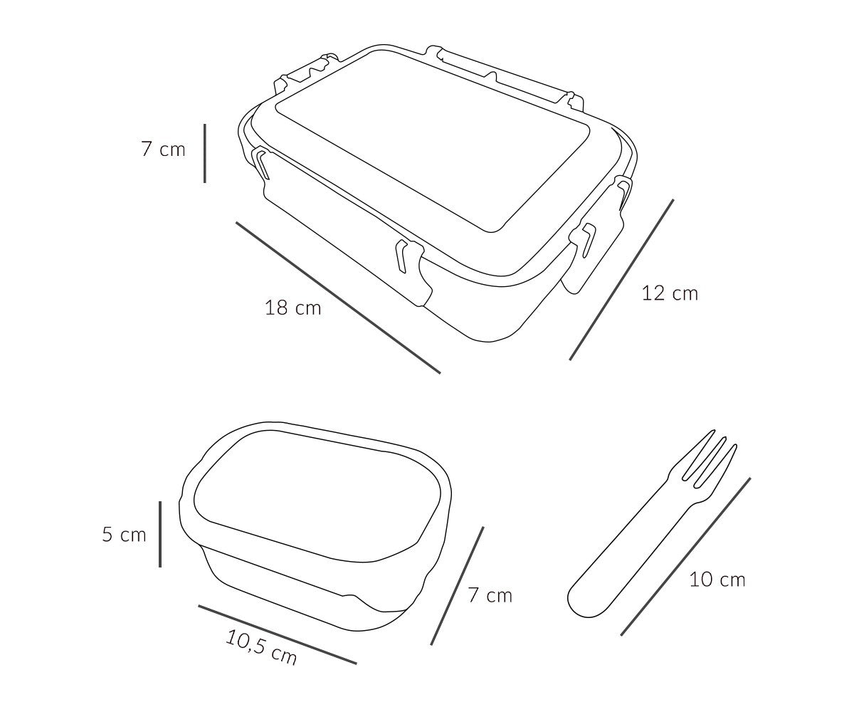 Geometrische Natur Bento Lunchbox