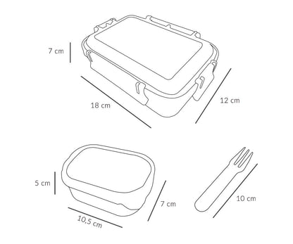 Die drei kleinen Schweinchen Bento Lunchbox