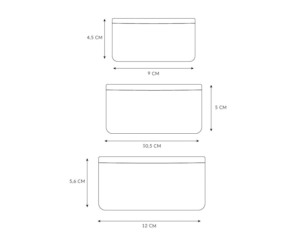 3 Boîtes à Déjeuner Nature Géométrique