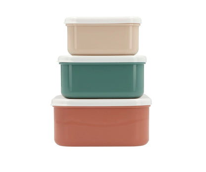 3 Boîtes à Déjeuner Nature Géométrique