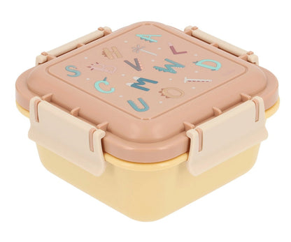 Large Lunch Box with Funny Letters