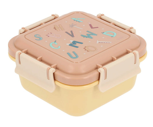 Large Lunch Box with Funny Letters