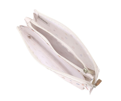 Trousse à Crayons 3 Compartiments Nature Géométrique