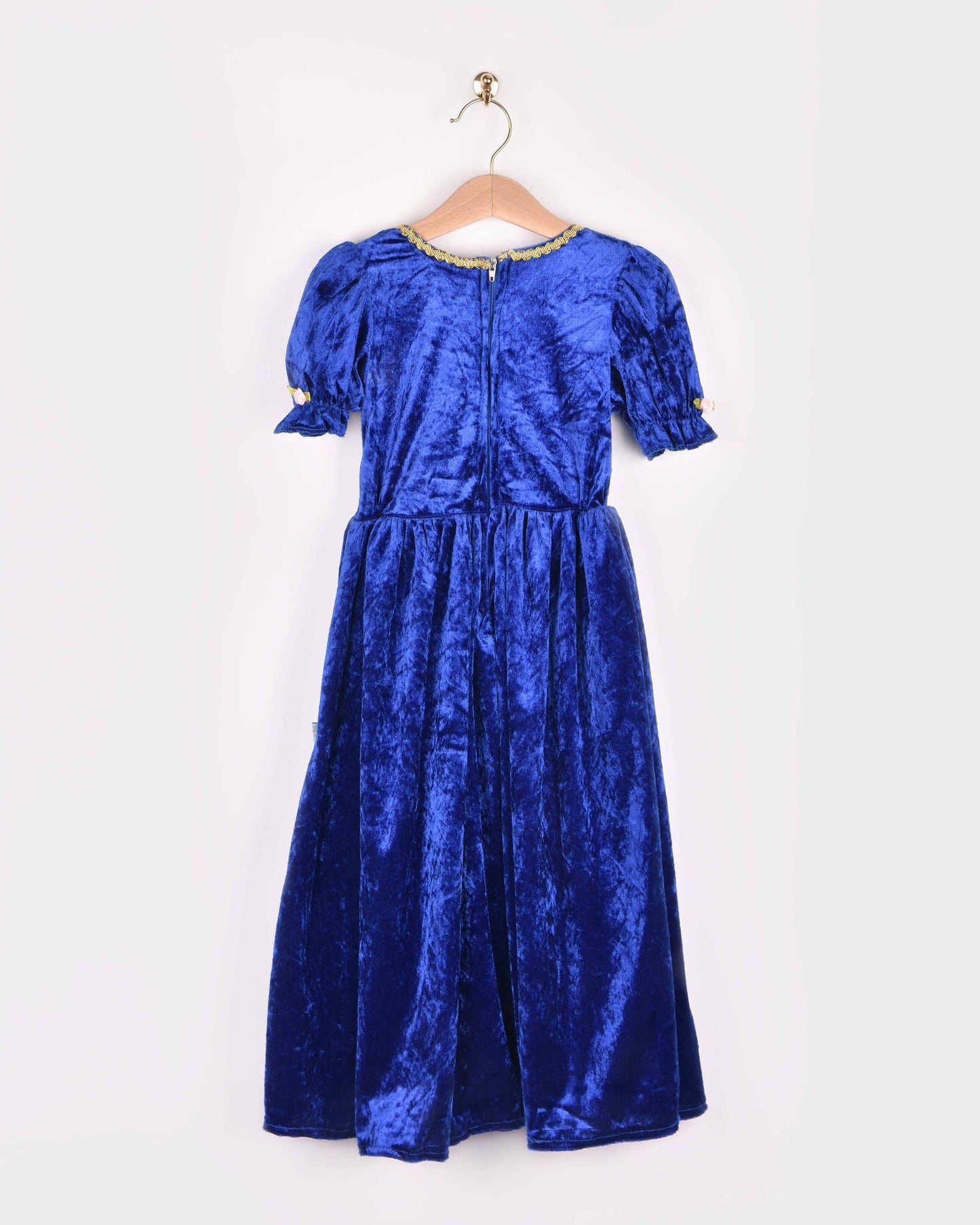 Blue velvet princess dress 110-116 cm 4-6 years