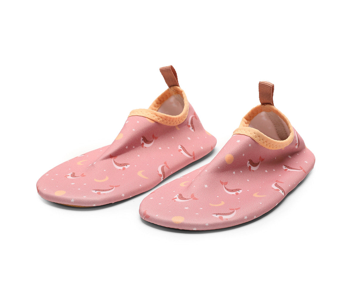 Badeschuhe Kinder Wale - Rosa
