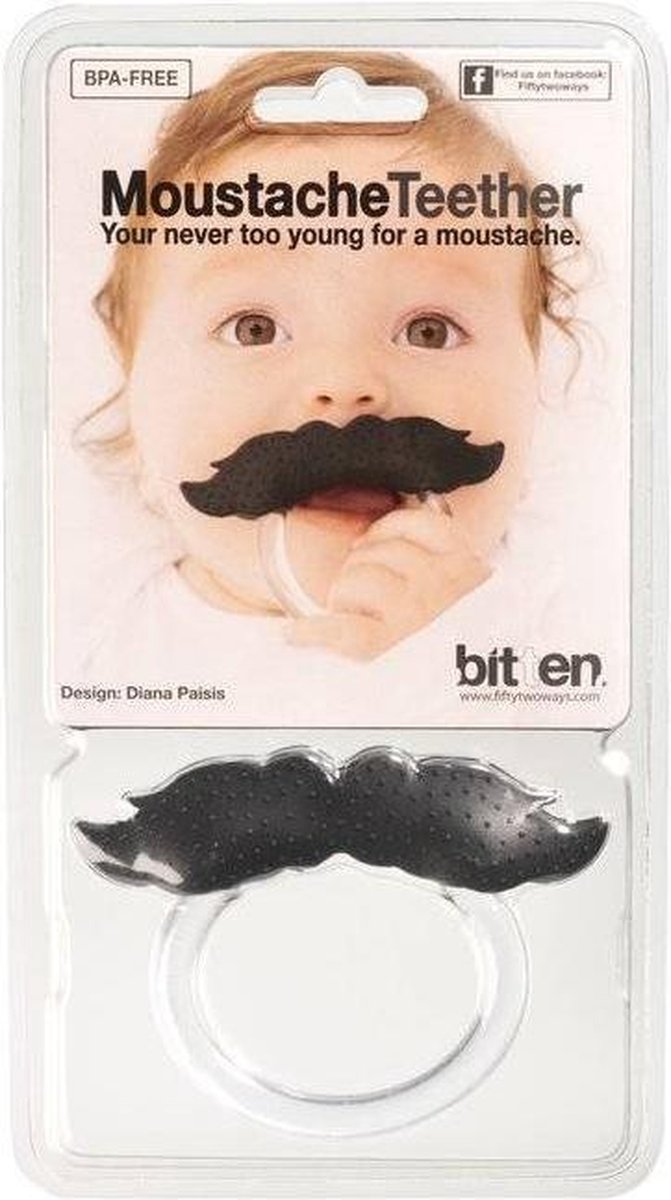 anneau de dentition moustache bitten