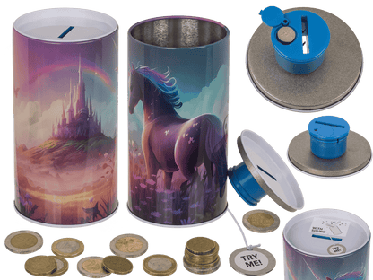 Argent bank avec son – licorne en métal