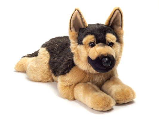 Grande Peluche Berger Allemand Couché – 60 cm - Teddy Hermann