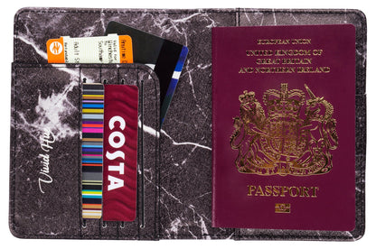 Étui pour passeport – noir Marble