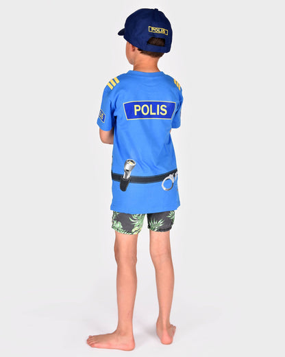 Organic cotton Police t-shirt 98-104 cm 2-4 years