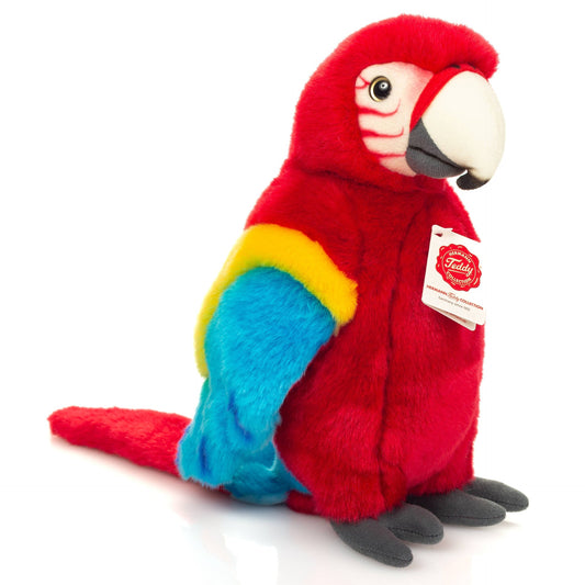 Red Macaw Parrot Plush Toy