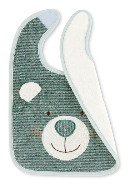Bavoir Ours Ben à scratch - 26 x 38 cm
