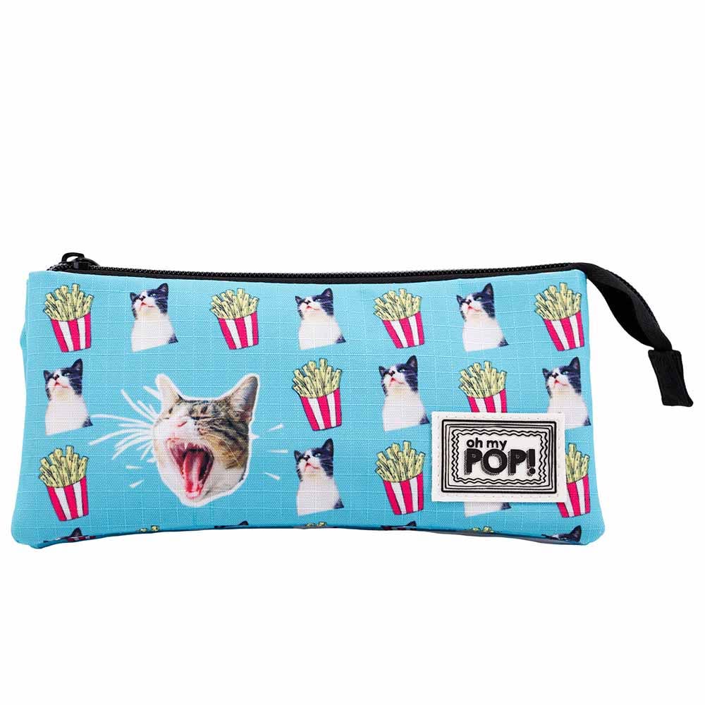 Triple HS Oh My Pop! "Angry Cat" Pencil Case