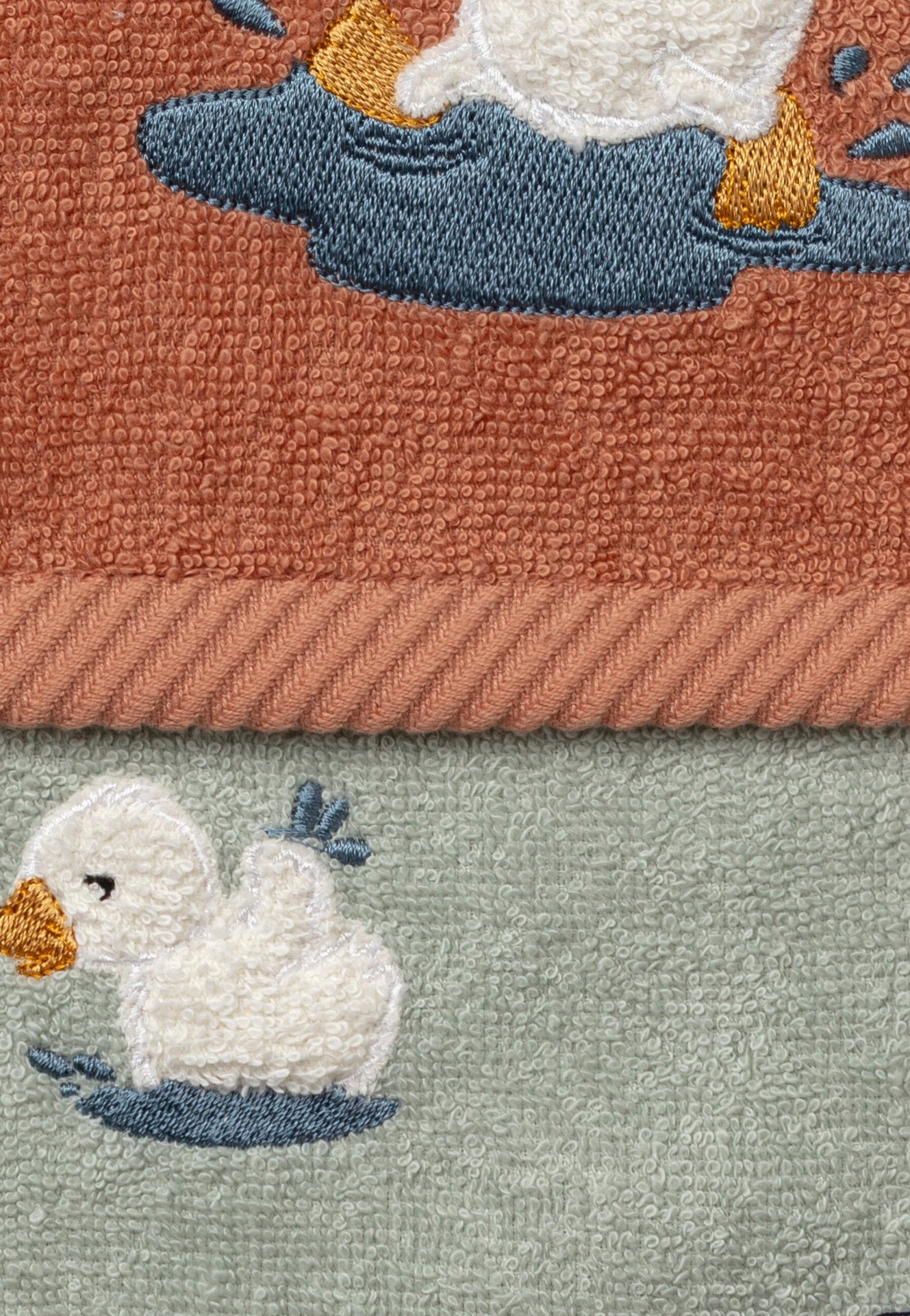 Lot de 2 serviettes pour enfants Canard