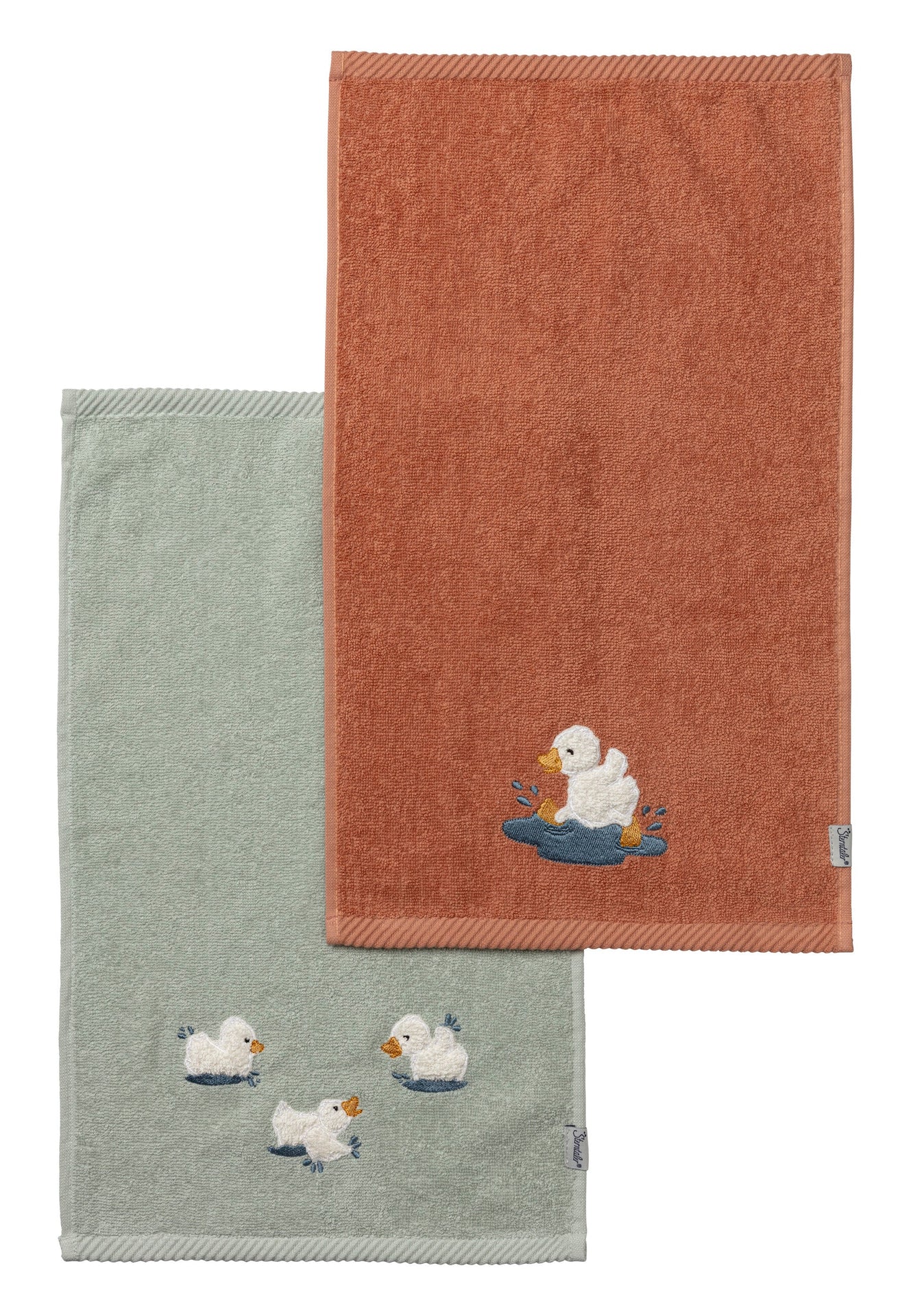 Lot de 2 serviettes pour enfants Canard